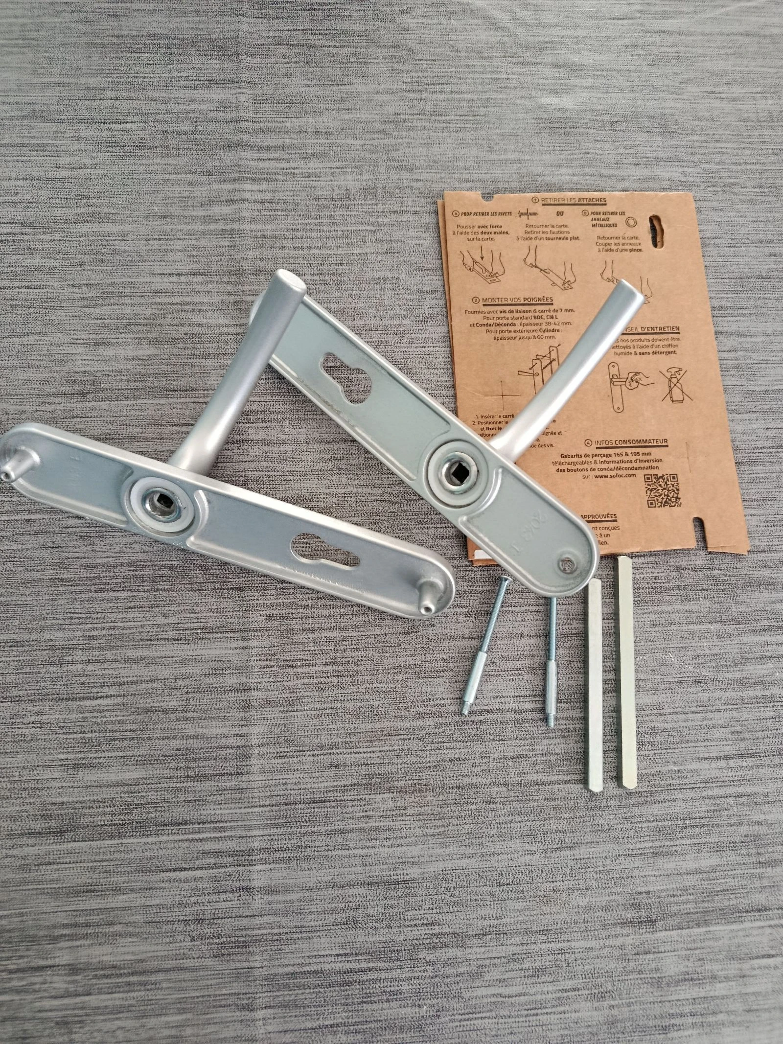 Paire de poignée de porte extérieure  – photo 2